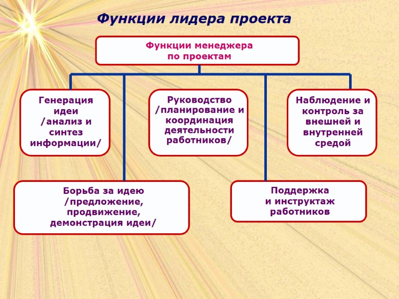 Функции лидера проекта